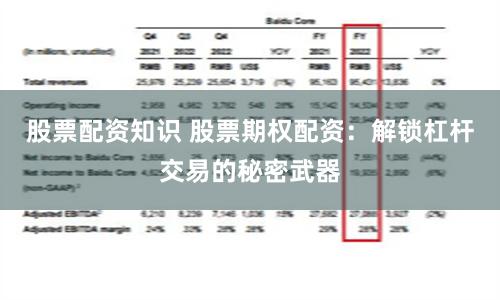 股票配资知识 股票期权配资：解锁杠杆交易的秘密武器